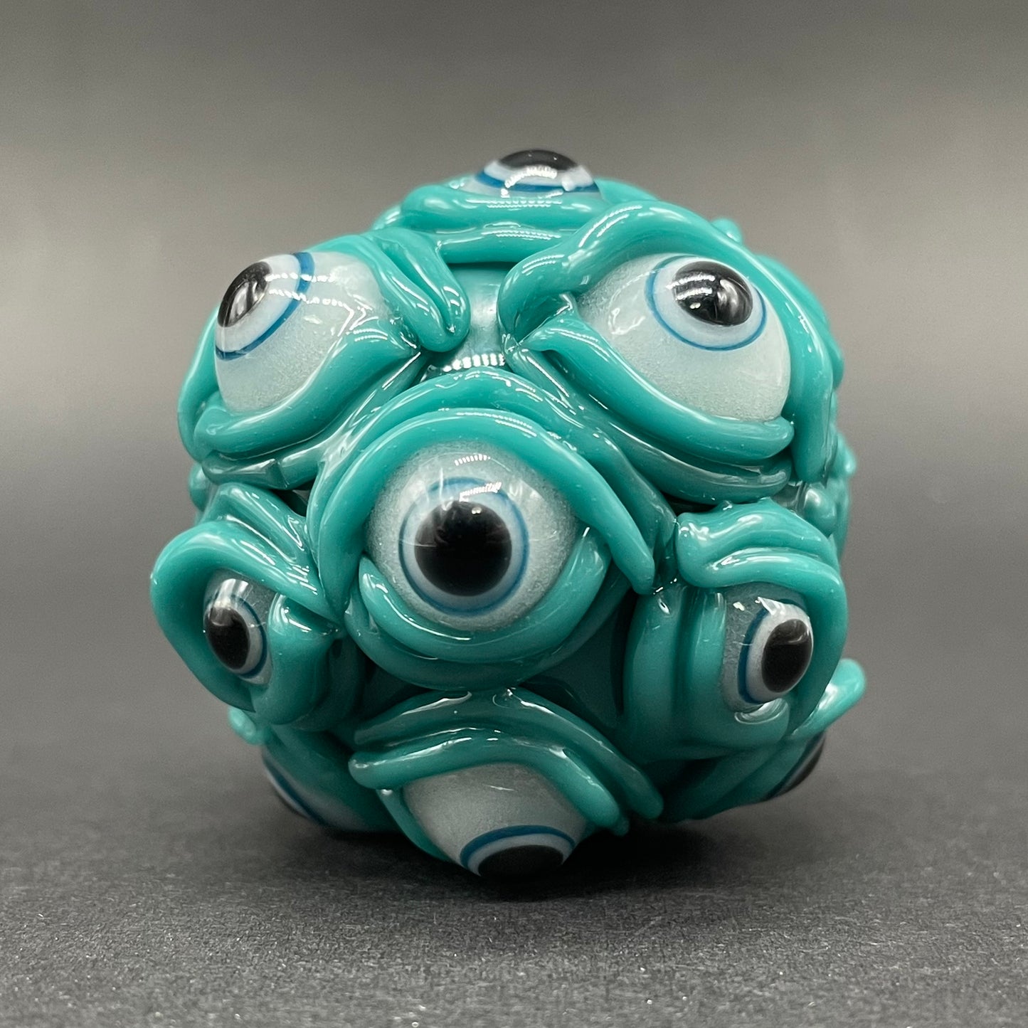 Hand-blown Agua azule Argus pendant - Leviathan Glass original