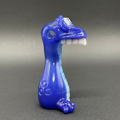 Leviathan Glass Cyclopsasarus glass pendant - hand-blown art