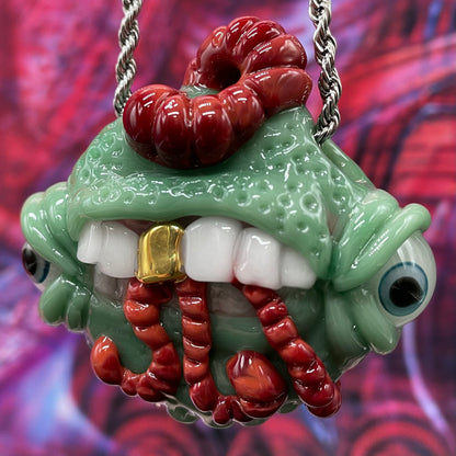 Worm eater pendant
