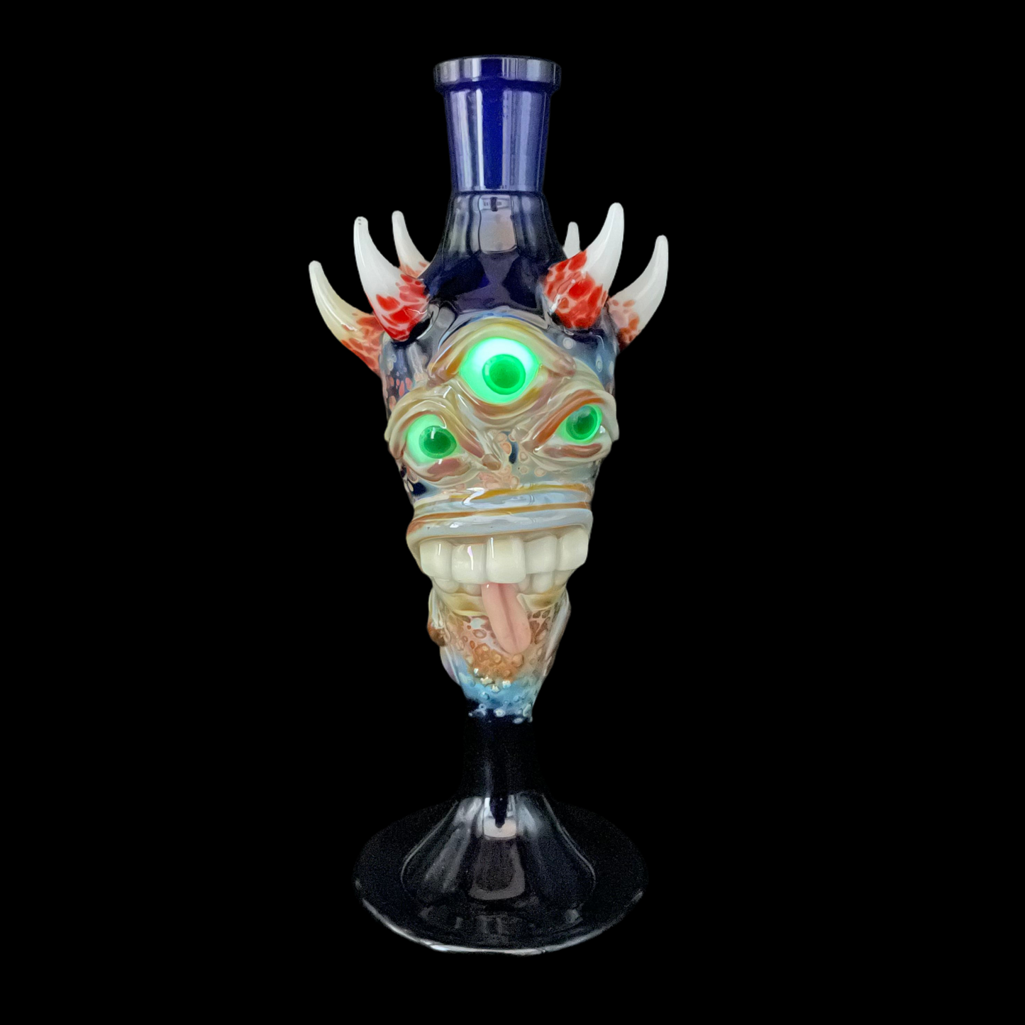 Hand-blown incense burner - Leviathan Glass original