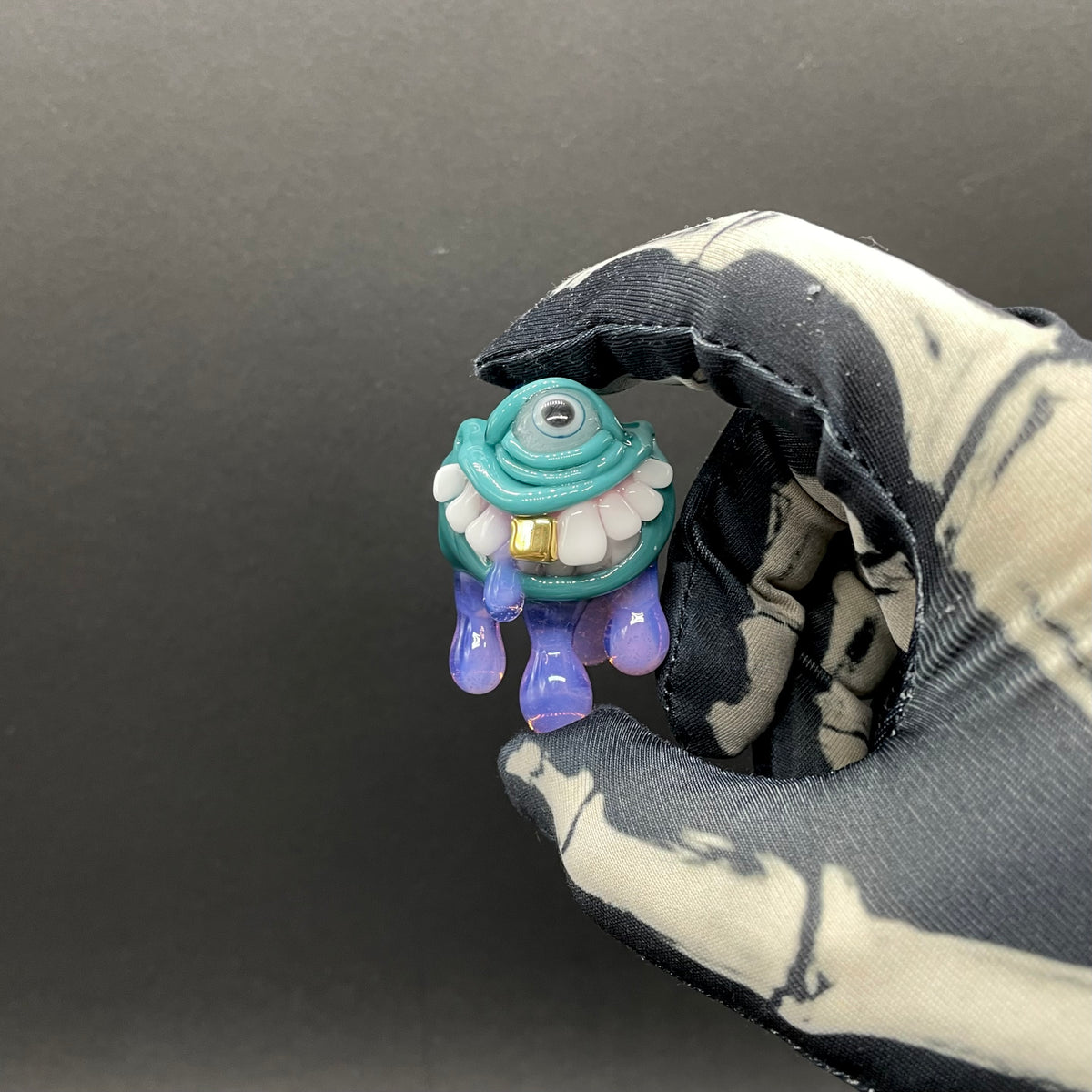 Dripping with sarcasm glass pendant