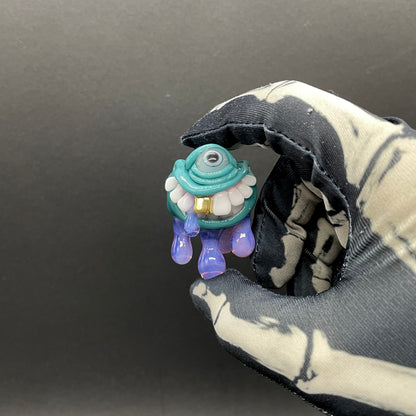 Dripping with sarcasm glass pendant