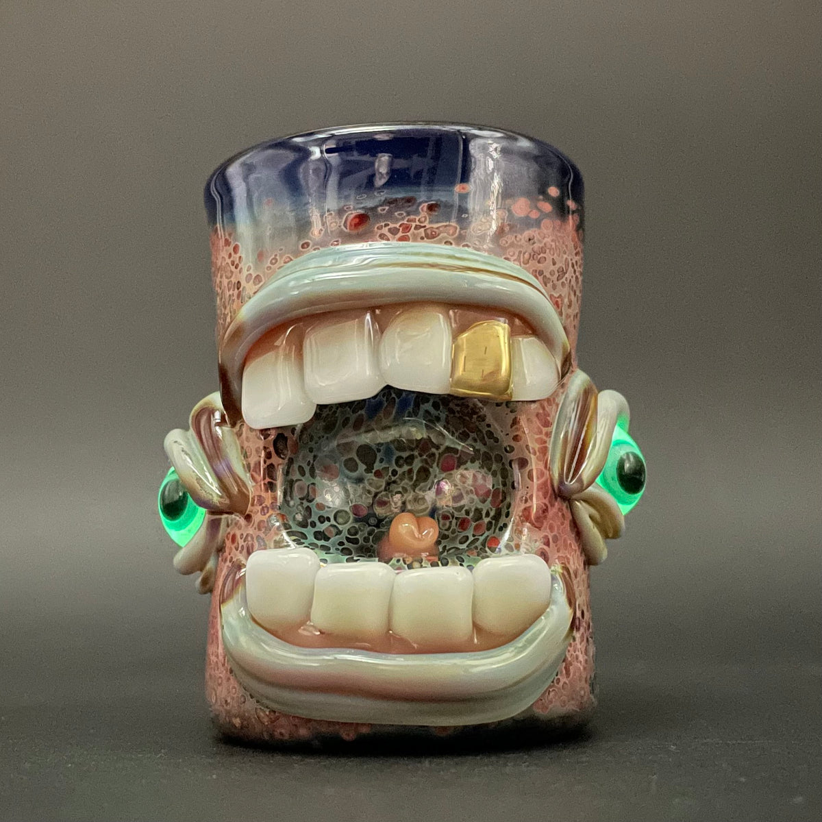 Leviathan Glass Screaming shot glass - hand-blown art