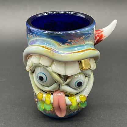 Hungry eyes monster shot glass