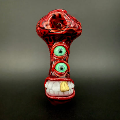 Artisan glass Drain Bamage Spoon - detailed craftsmanship