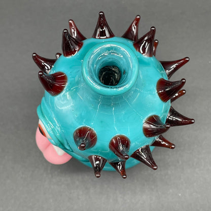 Hand-blown Tongue downdraft incense burner - Leviathan Glass original