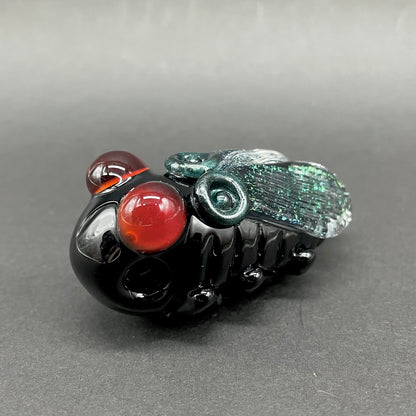 Leviathan Glass Cicada pendant - hand-blown art
