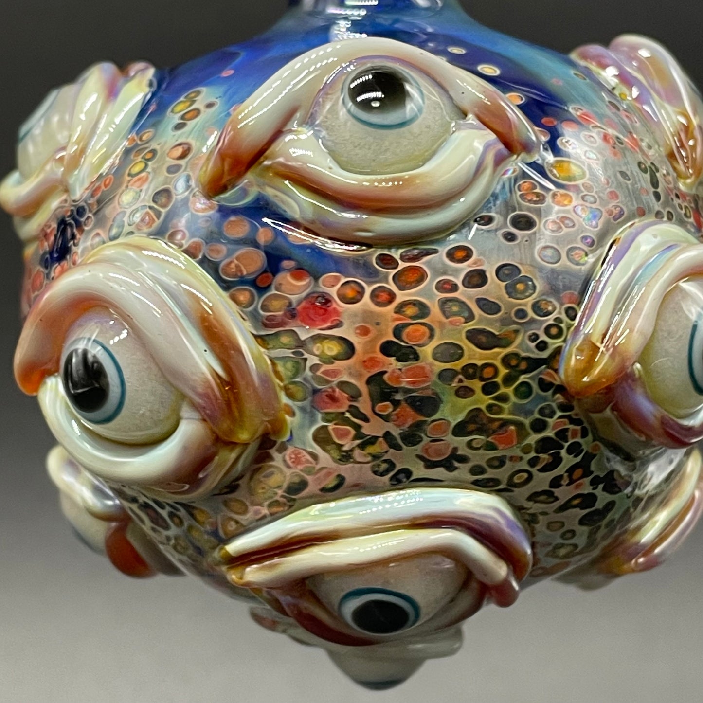 All seeing Argus ornament glass art - premium handcrafted piece