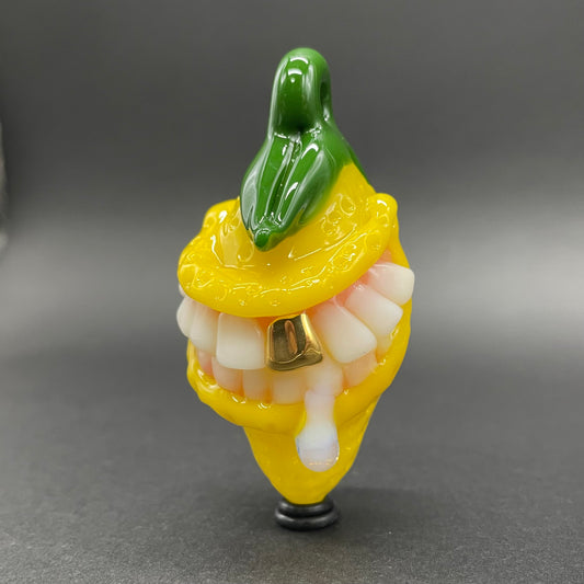 Grinning lemon pendant