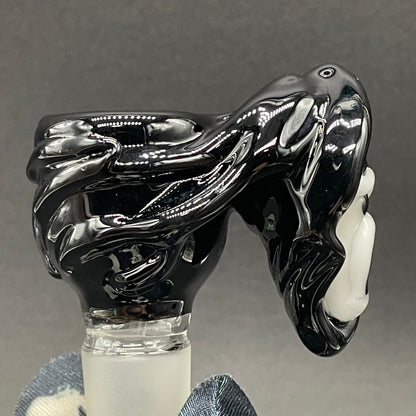 Leviathan Glass 18mm scream slide - hand-blown art