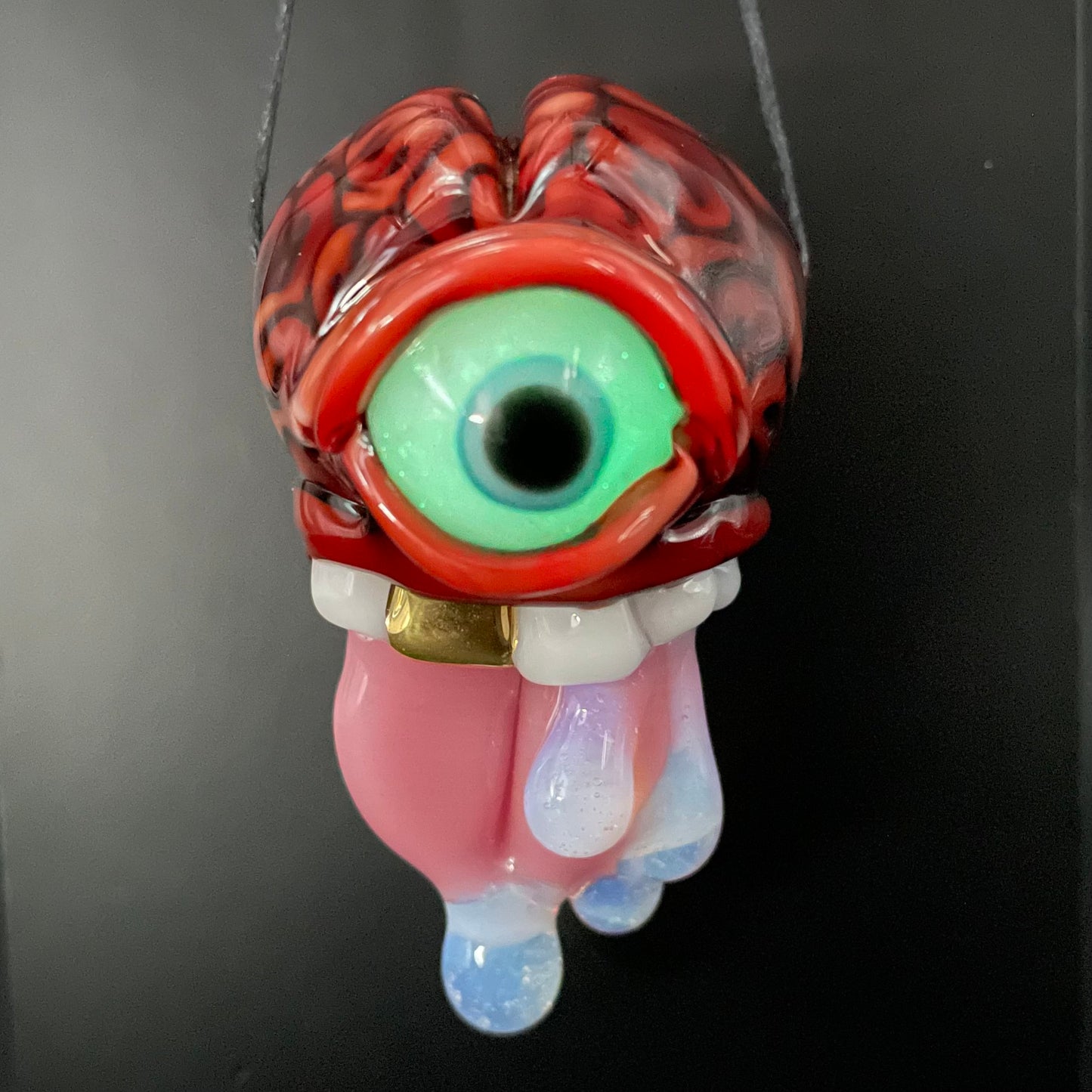 Hand-blown Mastermind glass pendant - Leviathan Glass original