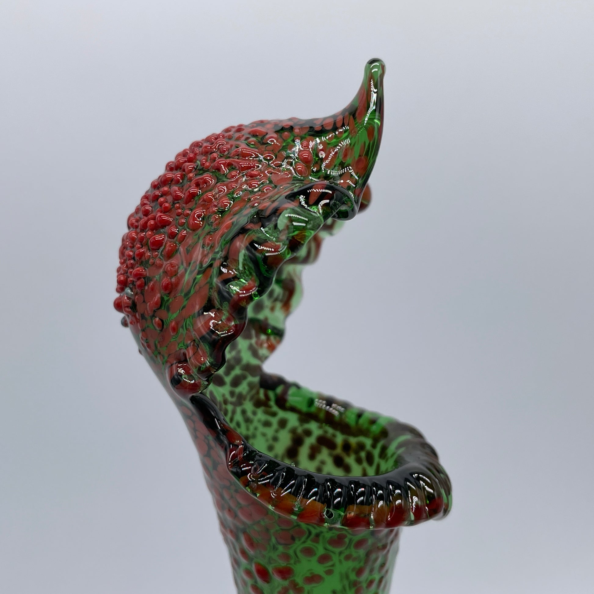 Leviathan Glass Pitcher plant sculpture - hand-blown art