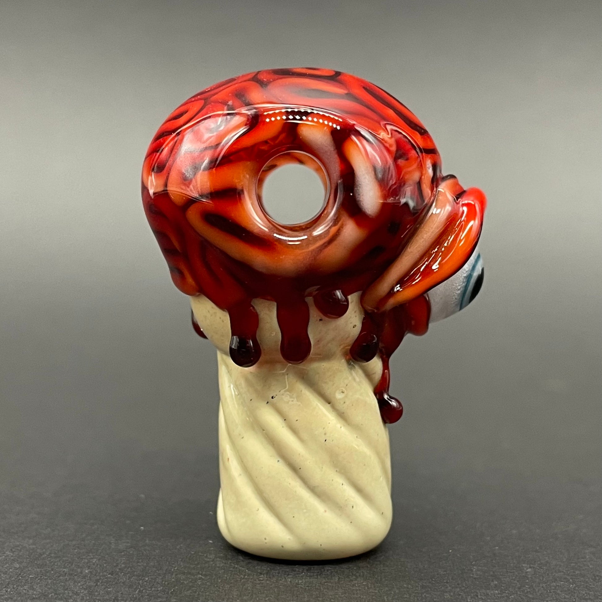 Brain cone pendant by Leviathan Glass - artisan detail