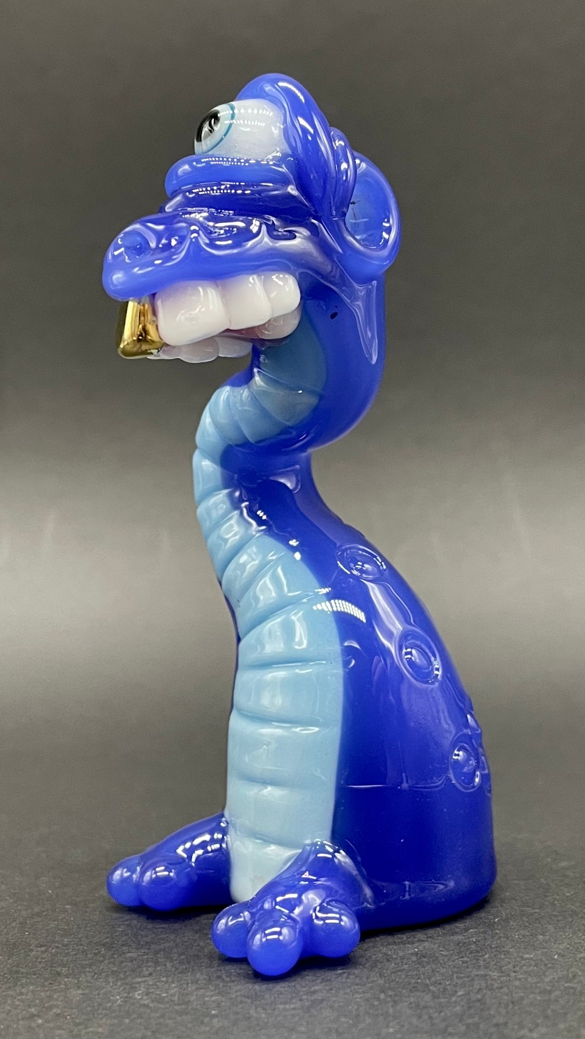 Cyclopsasarus glass pendant hand blown glass art - Leviathan Glass
