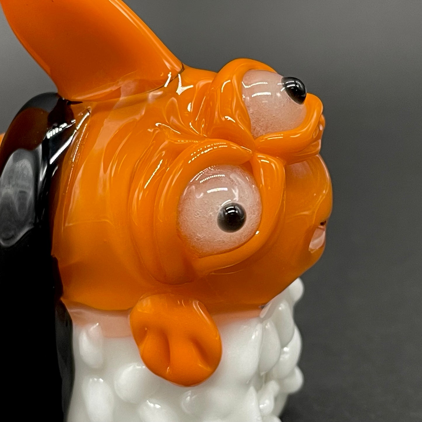 Mutant three eyed fish sushi glass pendant