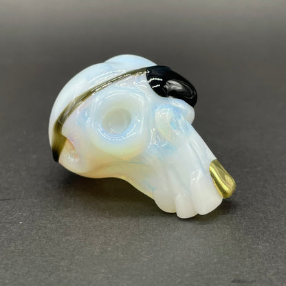 one eyed Willie skull pendant glass art - premium handcrafted piece