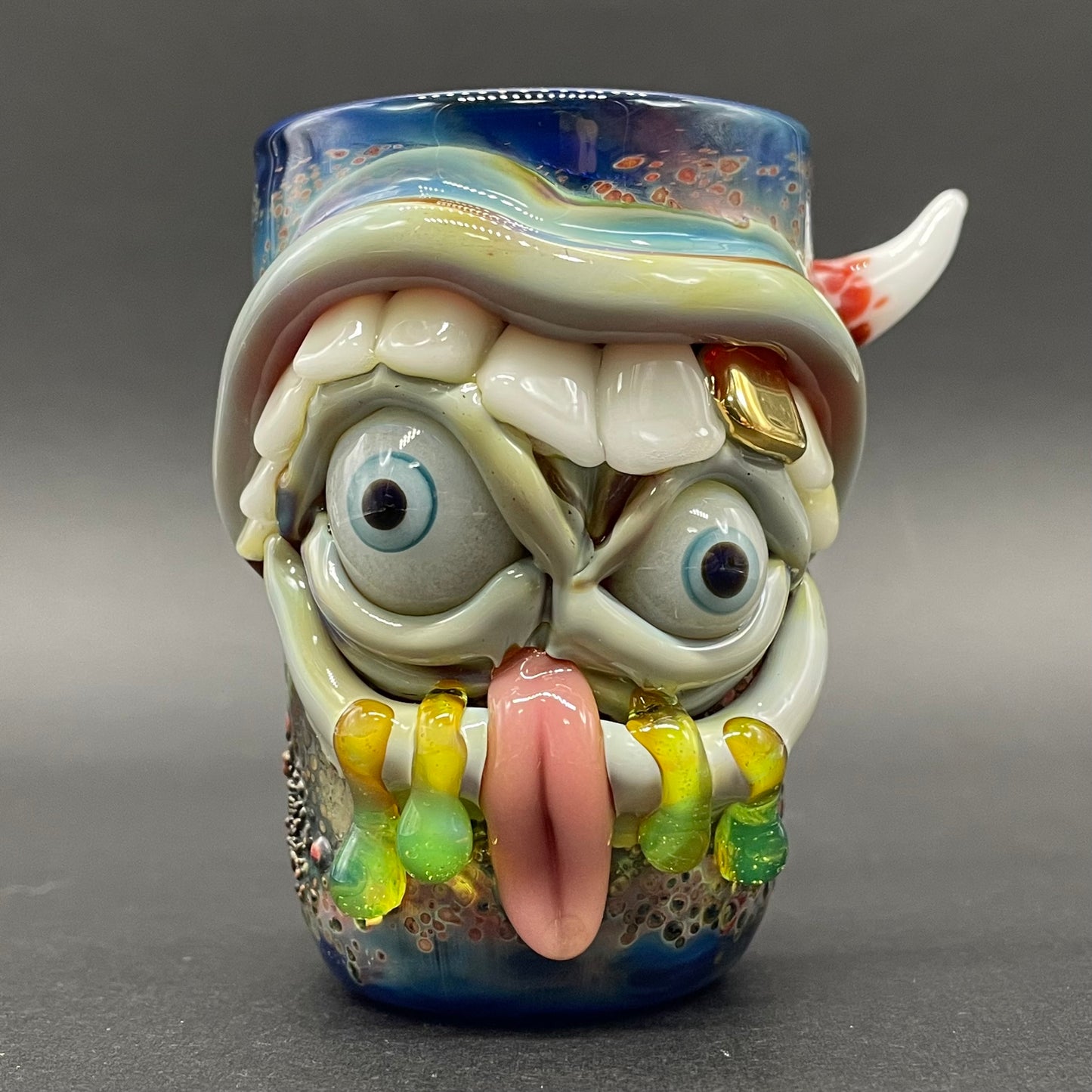 Hungry eyes monster shot glass
