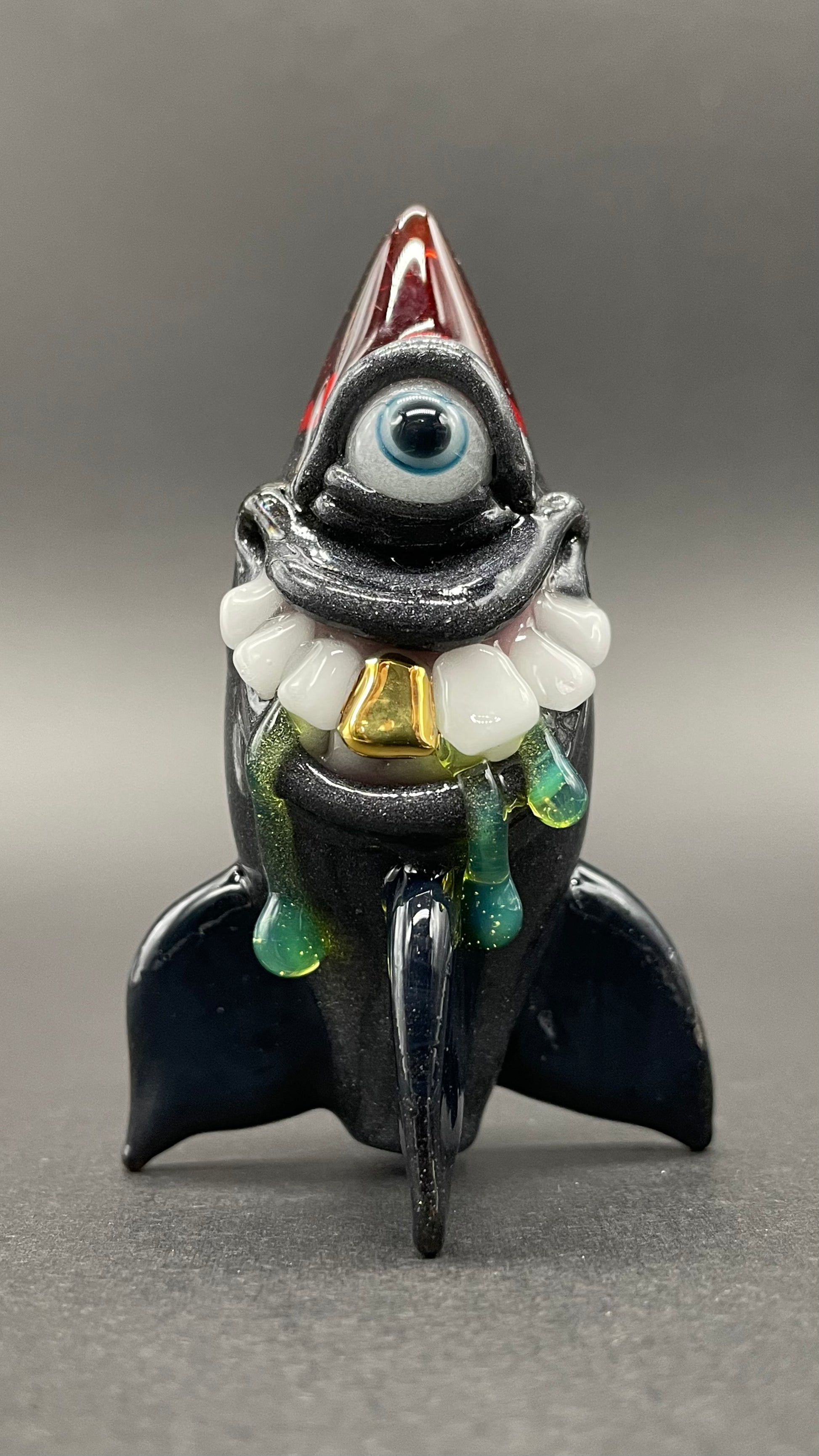 The president of boom land detail view - premium glass art