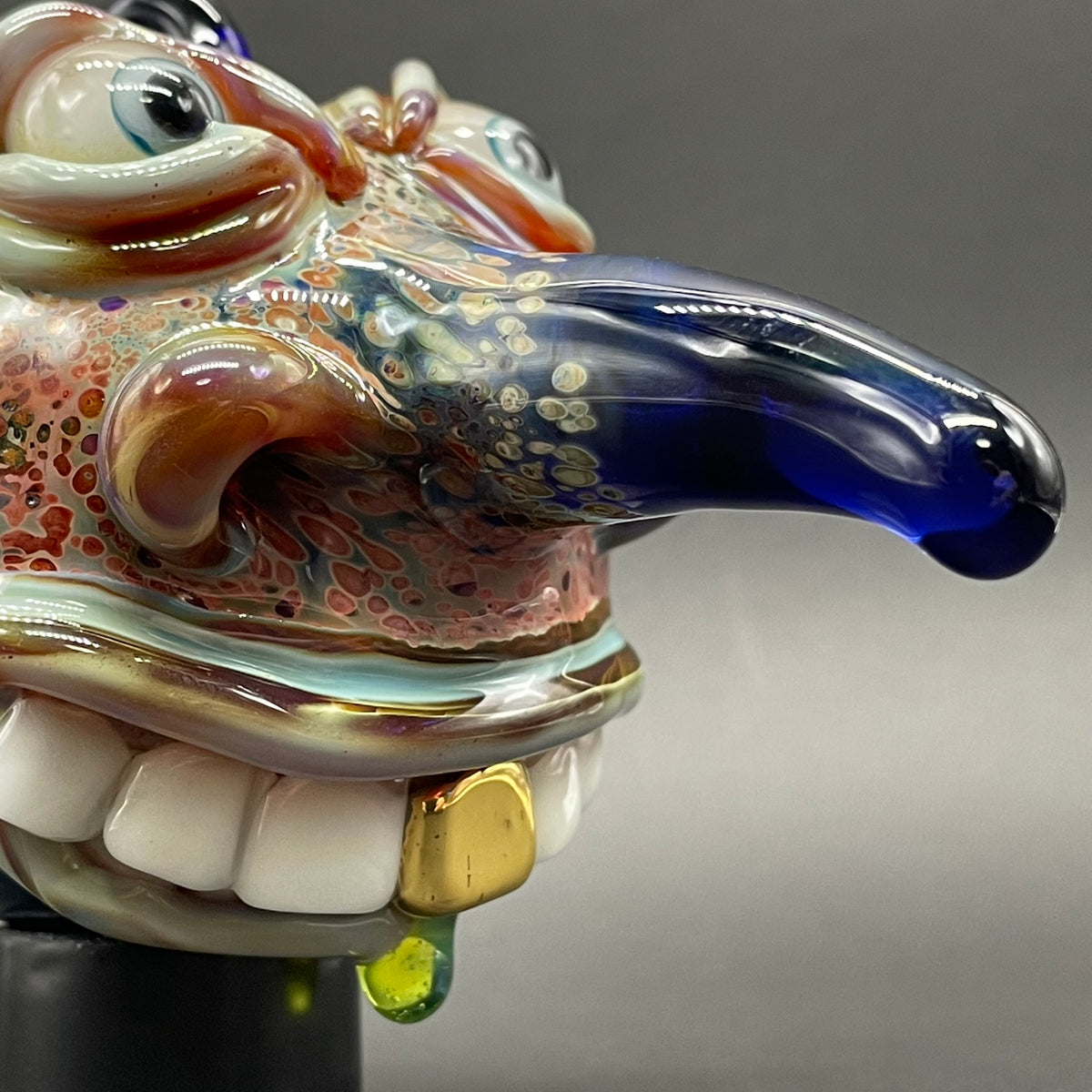 Artisan glass Goblin glass ornament - detailed craftsmanship