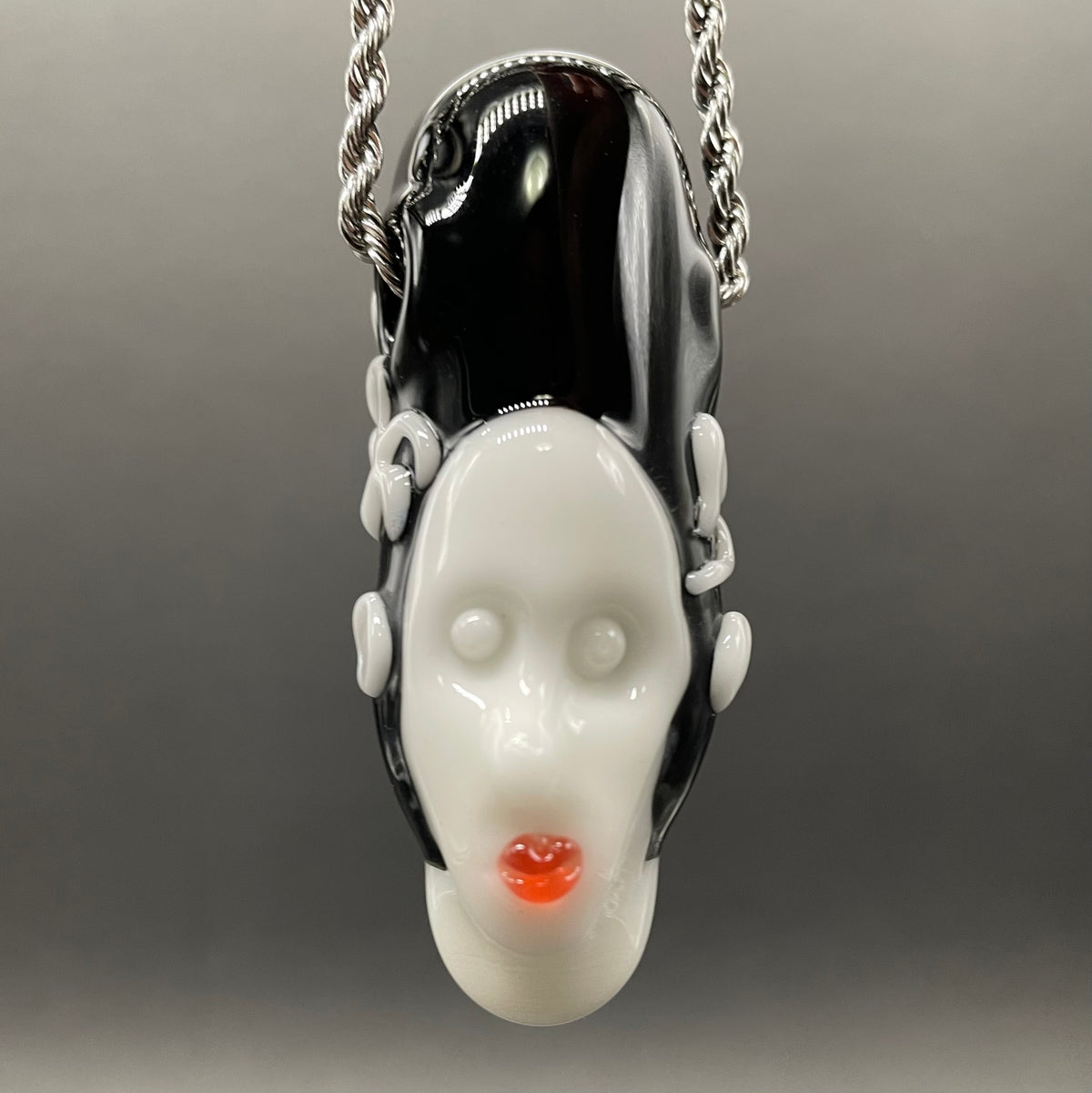 Bride of Frankenstein glass pendant