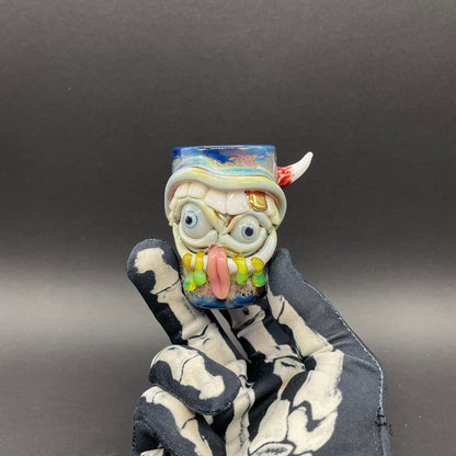 Hungry eyes monster shot glass