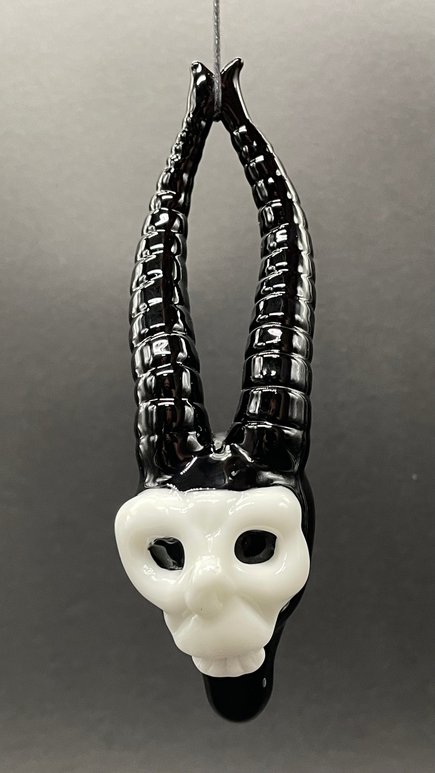 Leviathan Glass evil elf pendant - hand-blown art