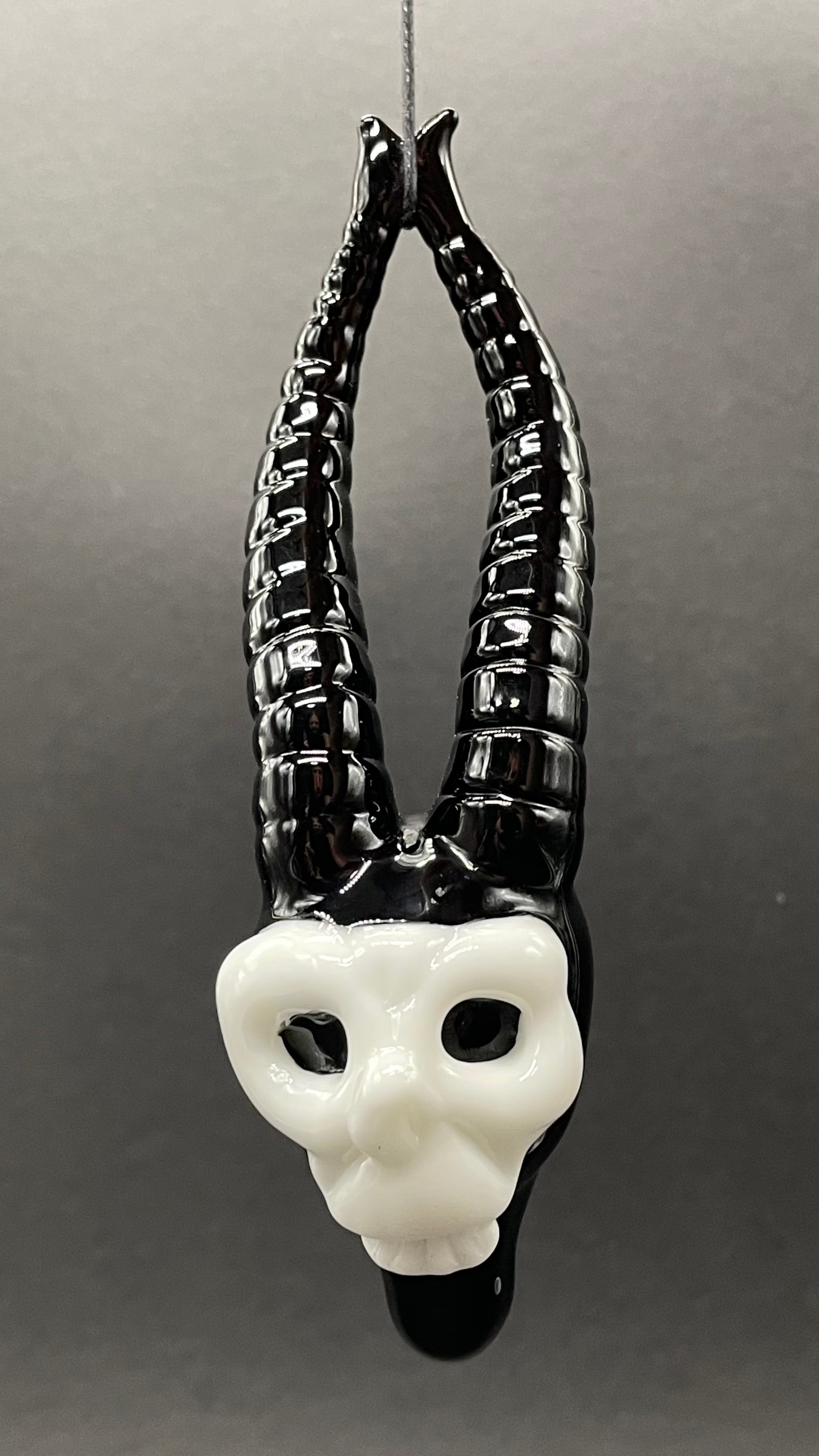 Leviathan Glass evil elf pendant - hand-blown art