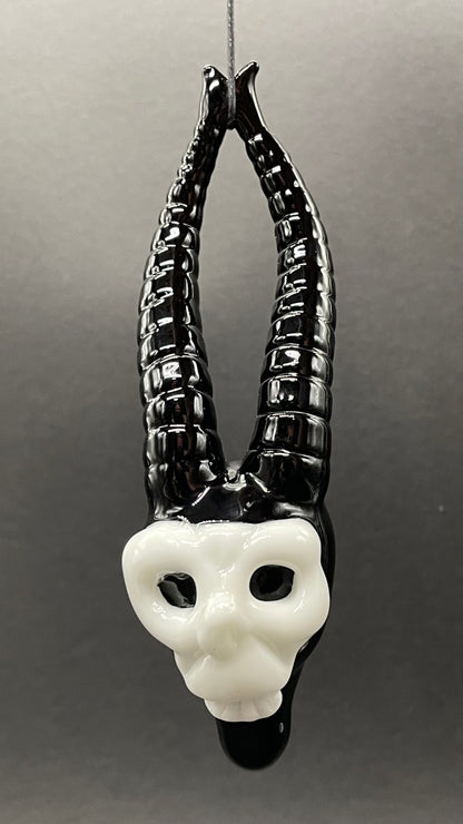 Leviathan Glass evil elf pendant - hand-blown art