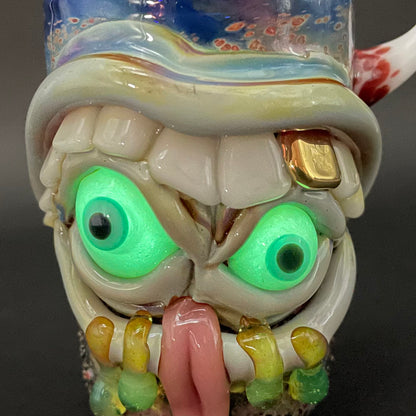 Hungry eyes monster shot glass