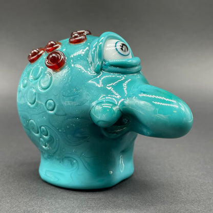 Artisan glass Screaming incense burner - detailed craftsmanship