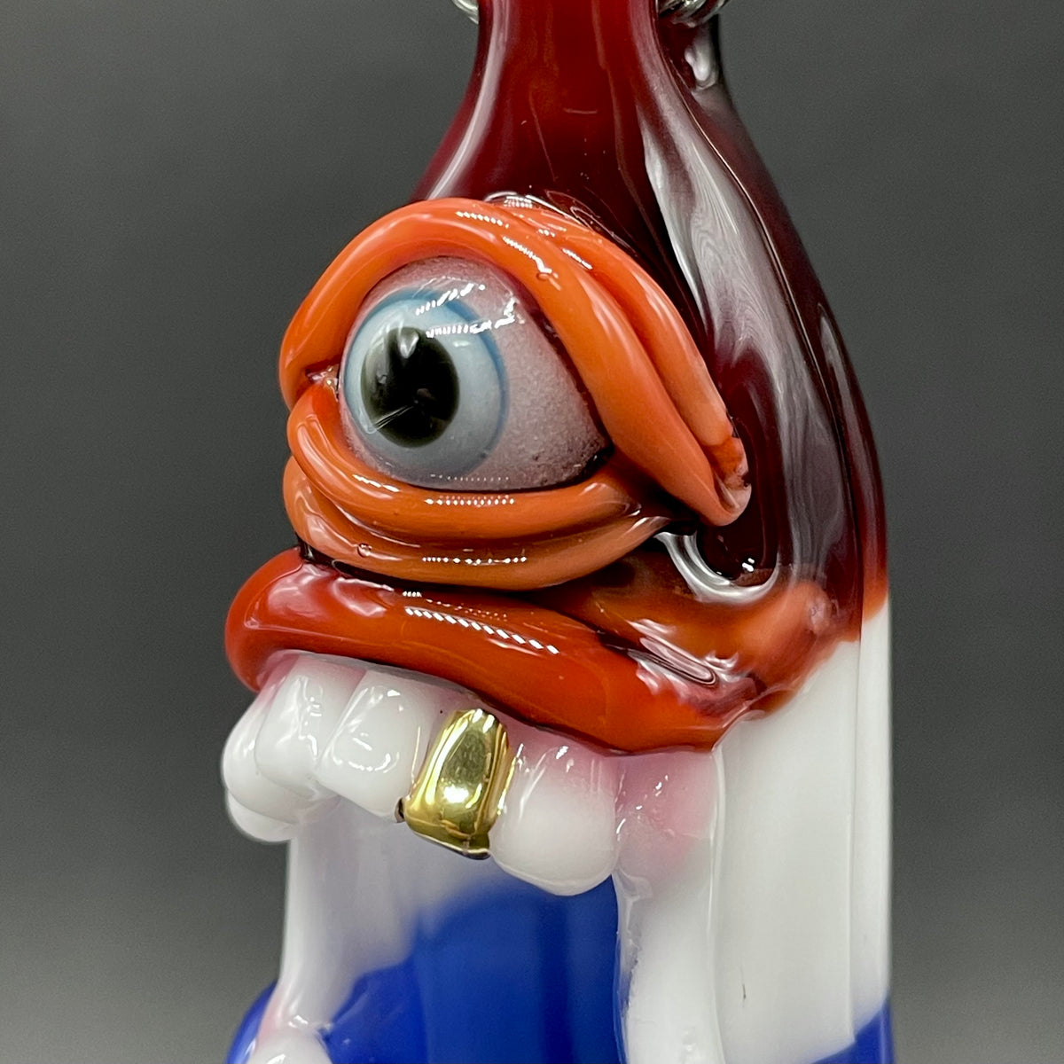 Calm like a bomb pop detail view - premium glass art