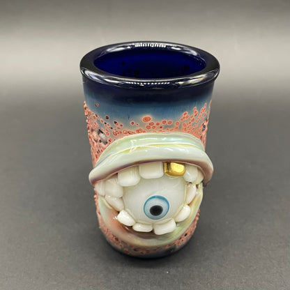 Hand-blown Lemmy kilmister shot glass - Leviathan Glass original