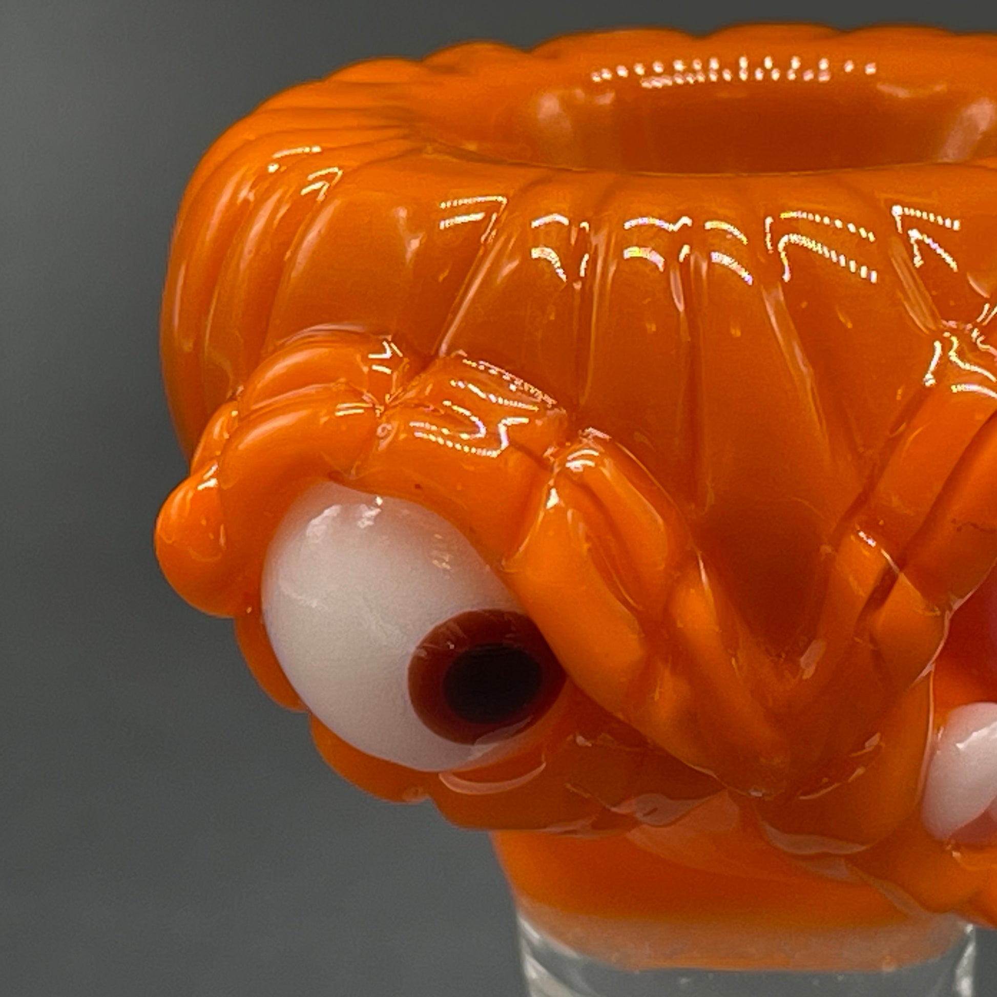 Hand-blown 18mm Witchy pumpkin slide - Leviathan Glass original