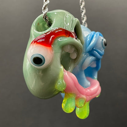 Leviathan Glass Two headaches are better than one - hand-blown art