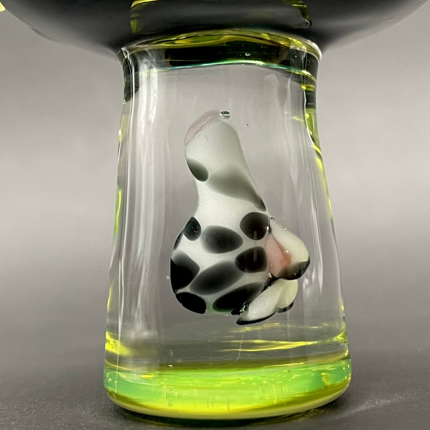 Alien abduction pendant (cow) craftsmanship - artisan glass work