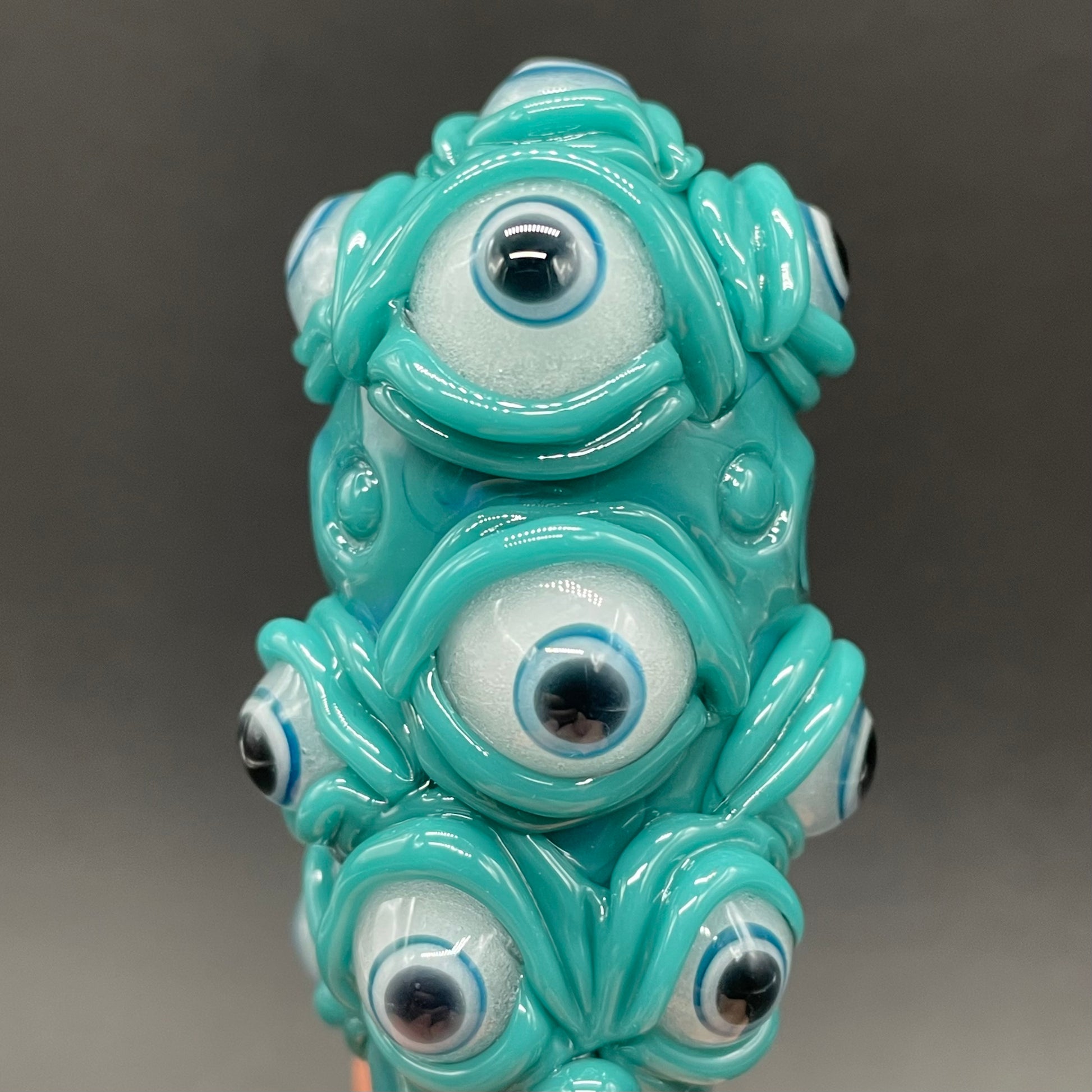 Premium The Never-Blinking One glass effigy pendant - collectible glass art