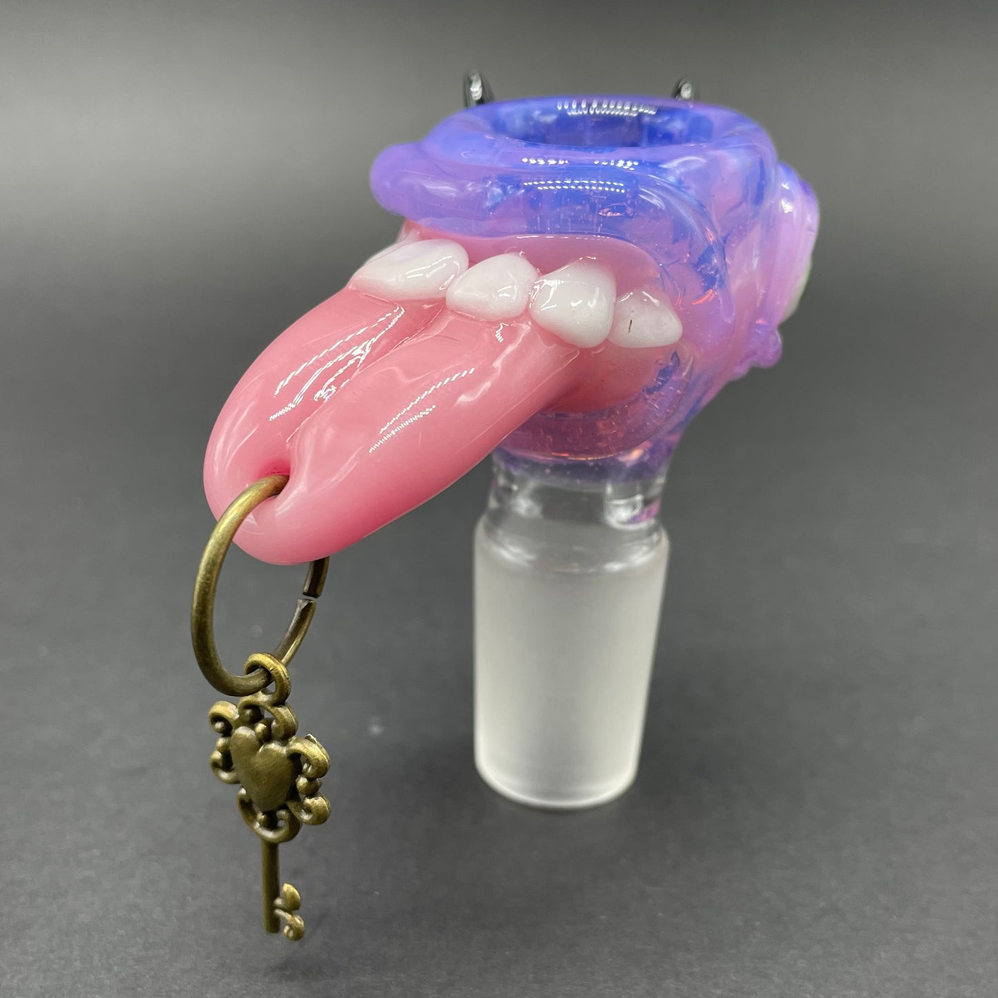 18mm 4 hole Pierced tongue slide craftsmanship - artisan glass work
