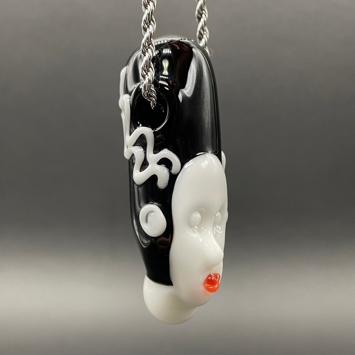 Bride of Frankenstein glass pendant