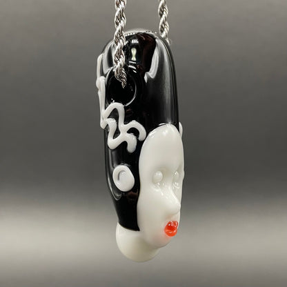 Bride of Frankenstein glass pendant