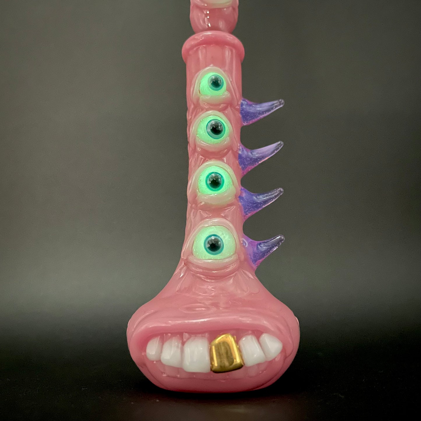 Hand-blown Pink tear Pensieve - Leviathan Glass original