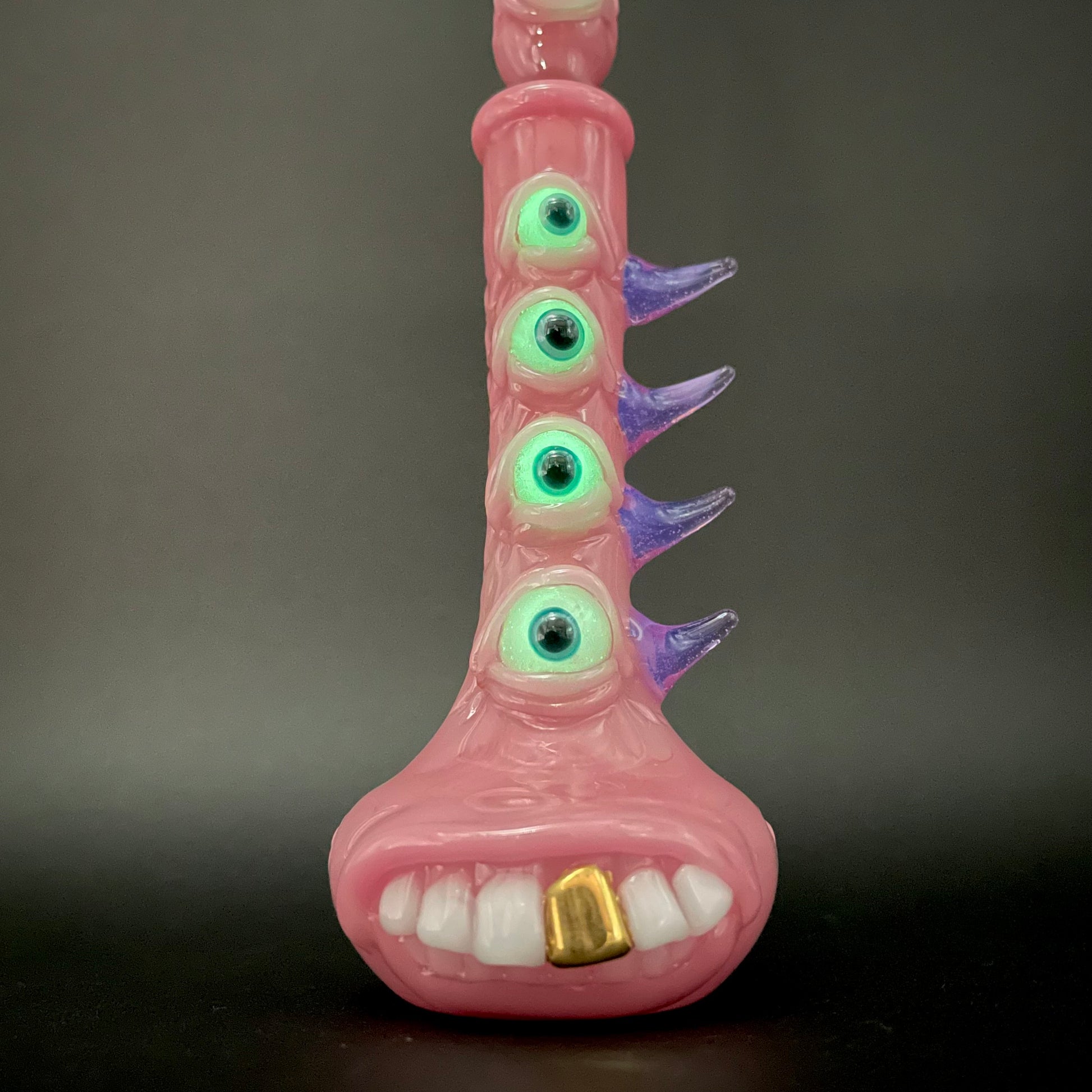Hand-blown Pink tear Pensieve - Leviathan Glass original