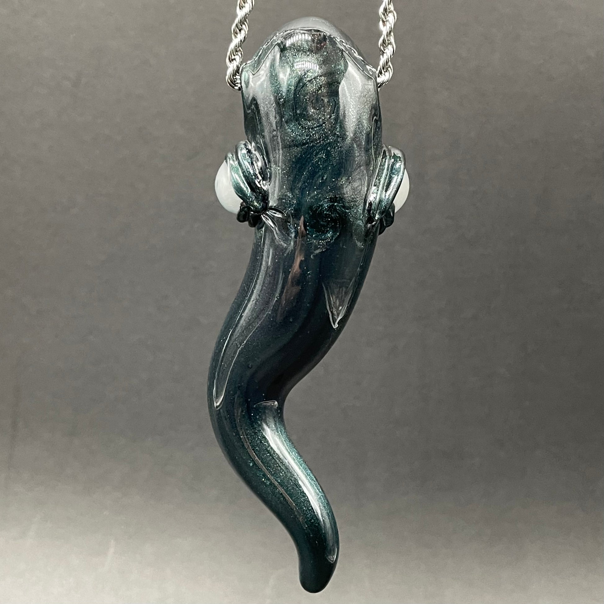 Premium Dichroic tentacle pendant - collectible glass art