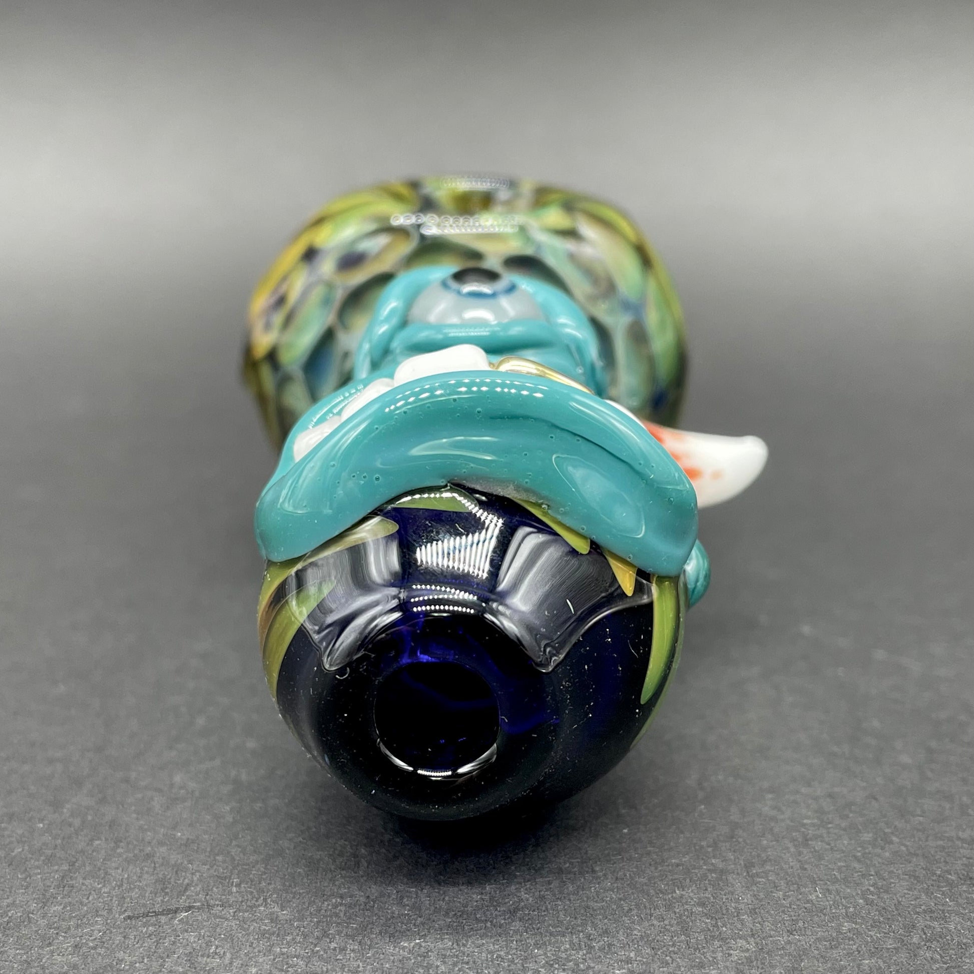 Hand-blown Gold Fumed Cyclops Spoon - Leviathan Glass original
