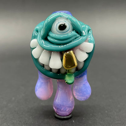 Dripping with sarcasm glass pendant