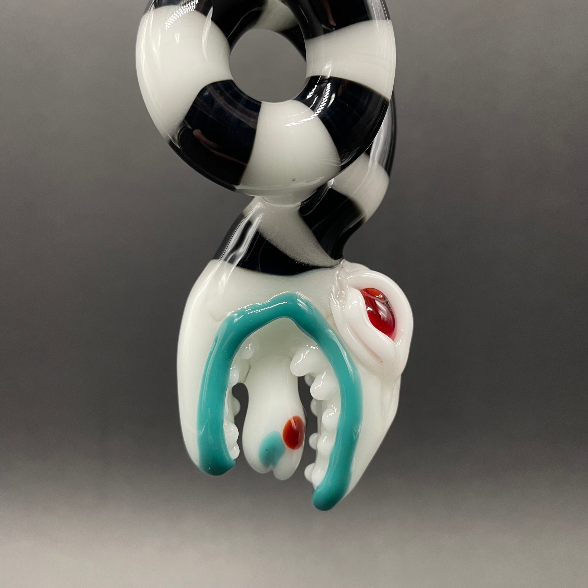 Artisan glass Beetlejuice Inspired solid glass Sandworm  Sculpture - detailed craftsmanship