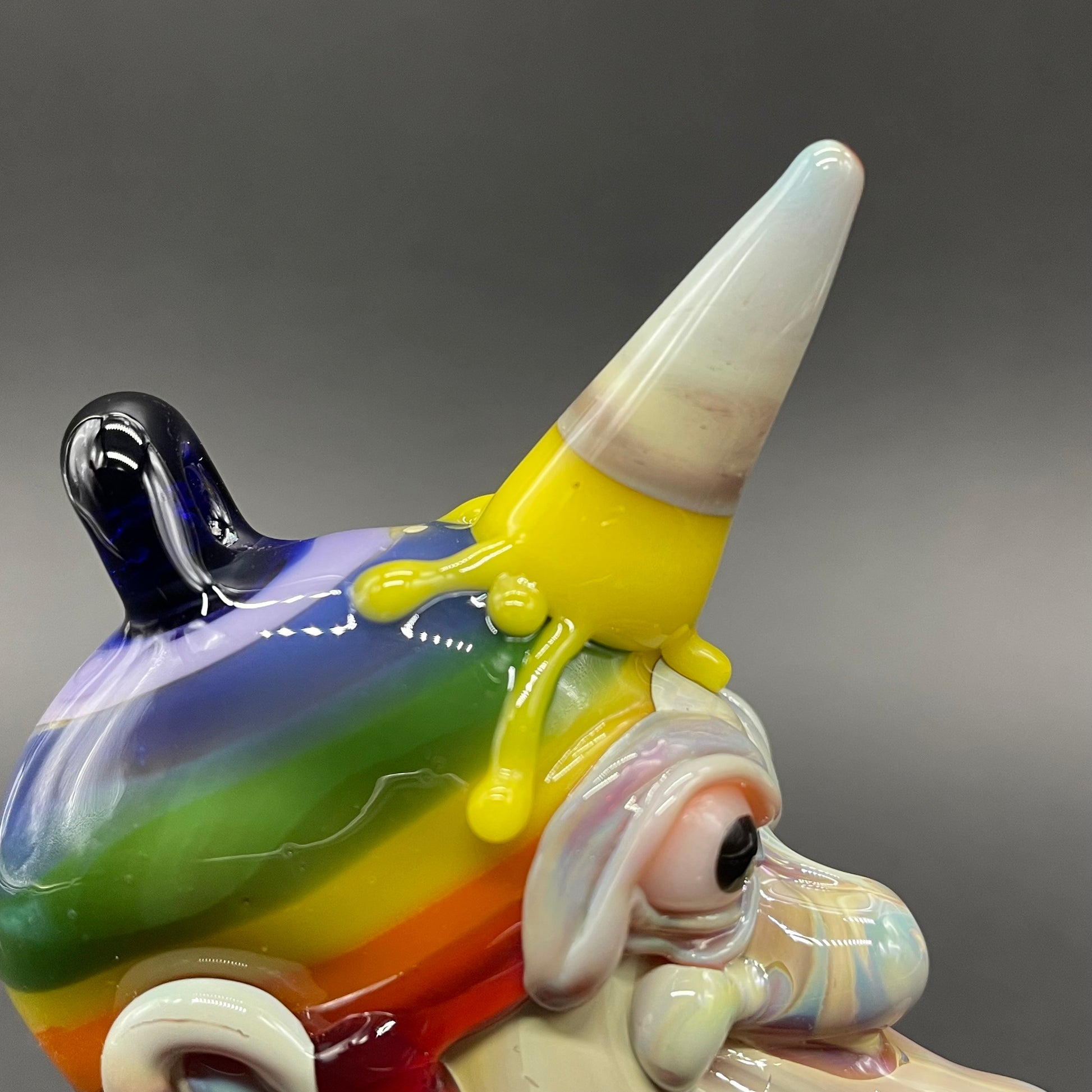 Premium Ice cream kid glass pendant - collectible glass art