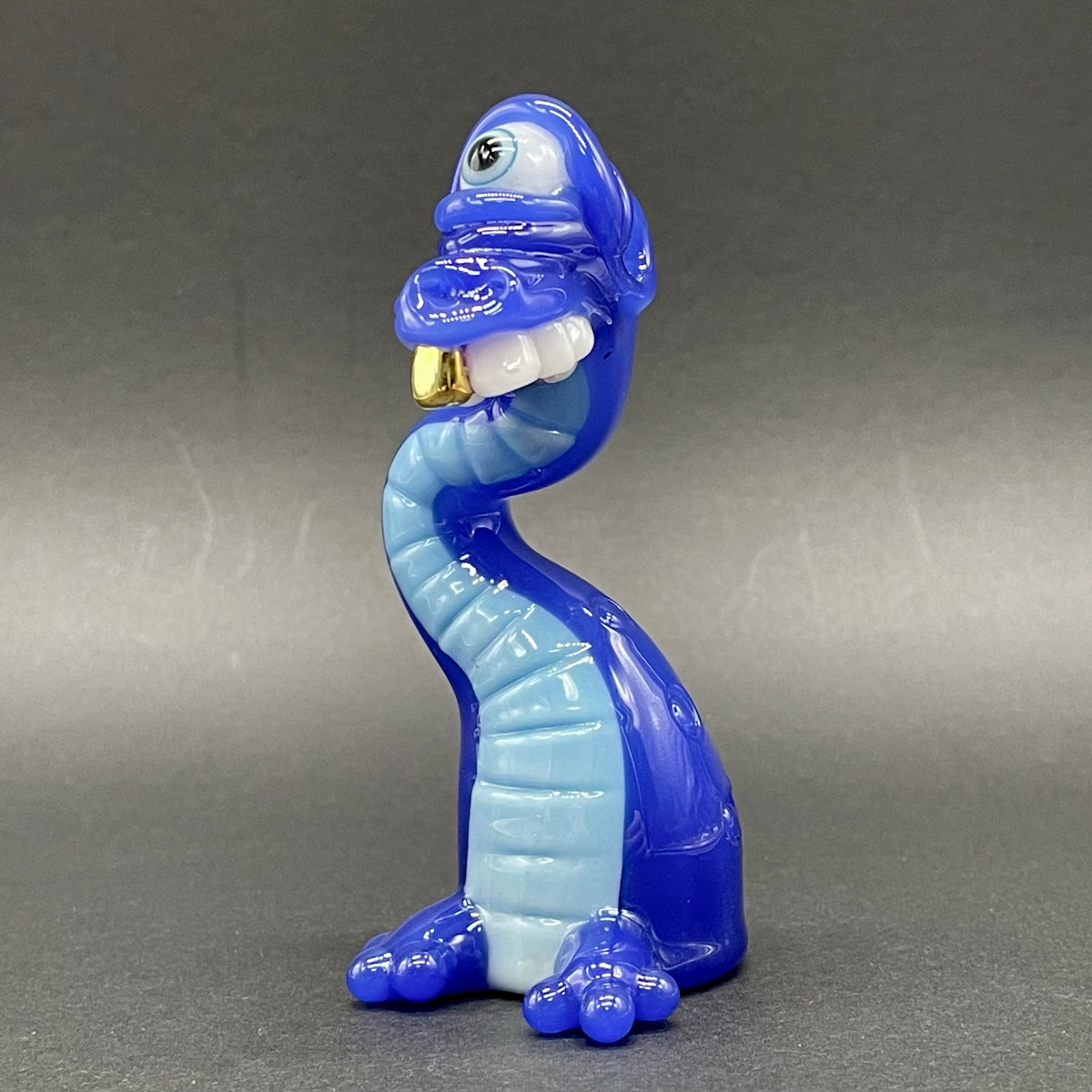 Cyclopsasarus glass pendant hand blown glass art - Leviathan Glass