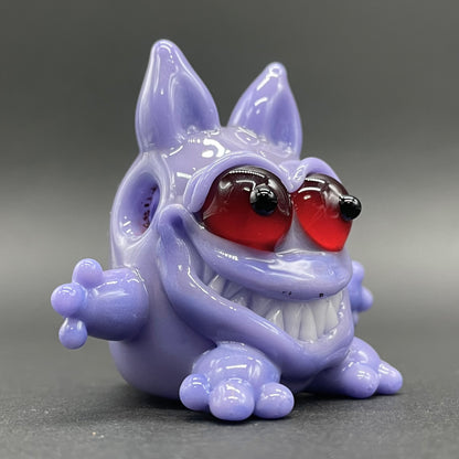 Leviathan Glass Gengar Pokémon glass pendant - hand-blown art