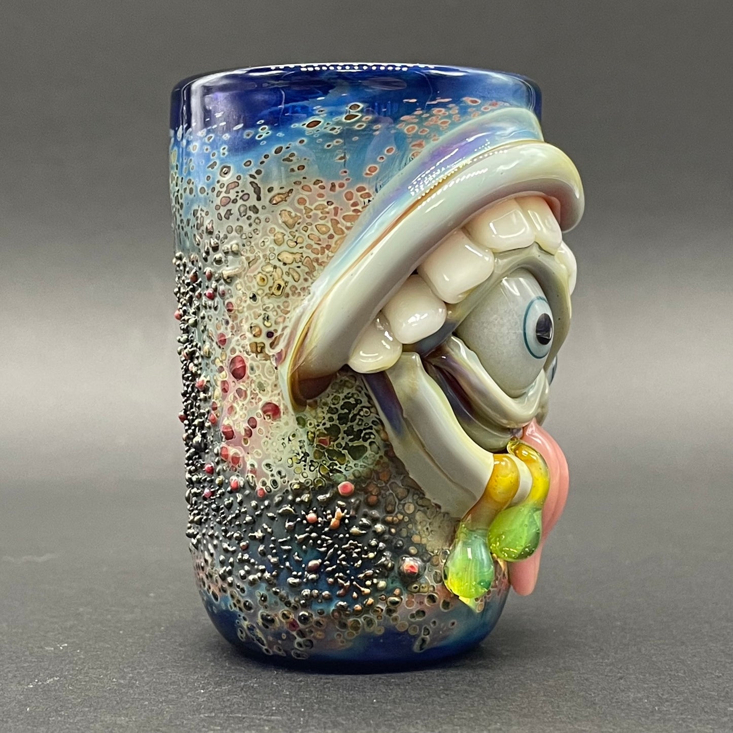Hungry eyes monster shot glass