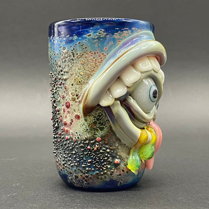 Hungry eyes monster shot glass